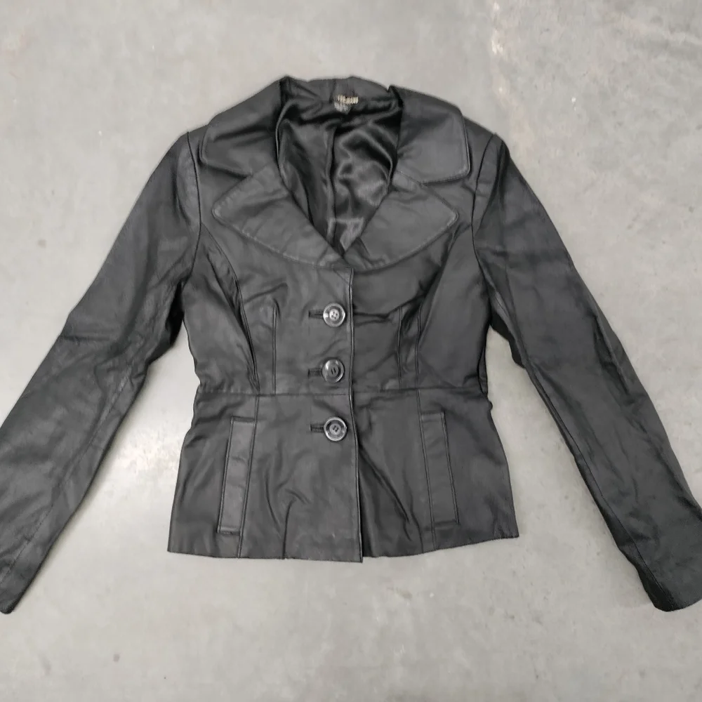 Guess leather coat